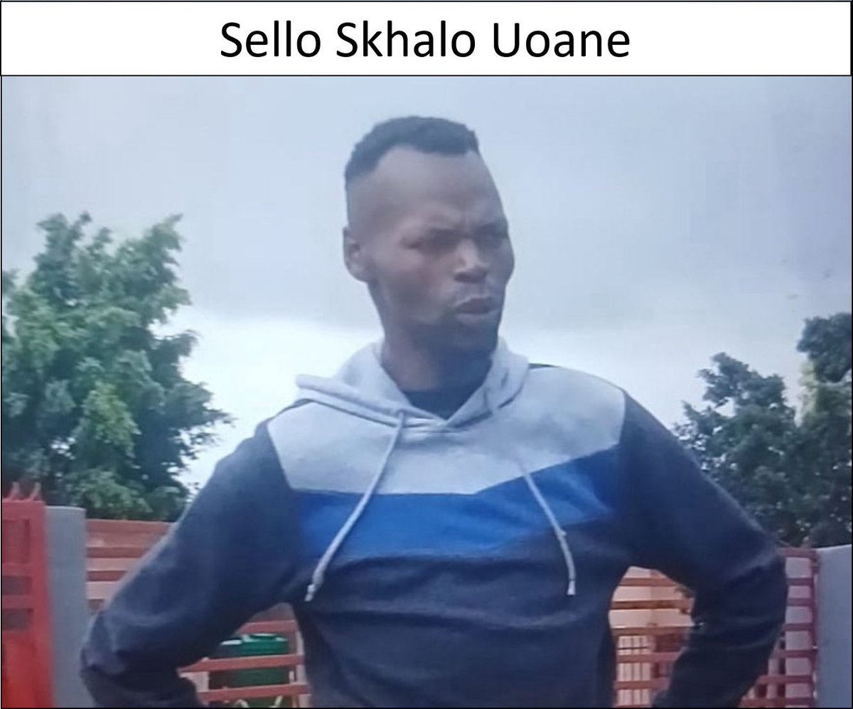 AthlendaM's tweet photo. SAPS is calling on Thato Madisha and Sello Uoane to hand themselves over at any police station in SA.The pair are wanted in connection in the case of murdered journalist, Aserie Ndlovu &amp; his partner Zodwa Mdhluli. Sello is currently out on parole for rape. If seen call 0720302794 https://t.co/OCuS1LXAew