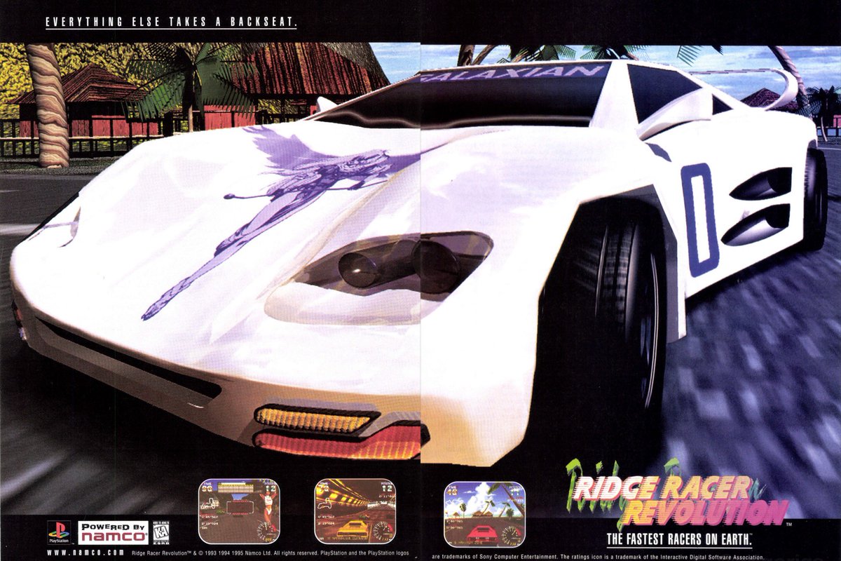 These two ads kinda sum up the Saturn vs PlayStation dynamic

SEGA with beautiful, original gaming but struggling with rambling, confusing messaging to convey why it’s so good

Sony / Namco with BIG CAR

#SaturnDay