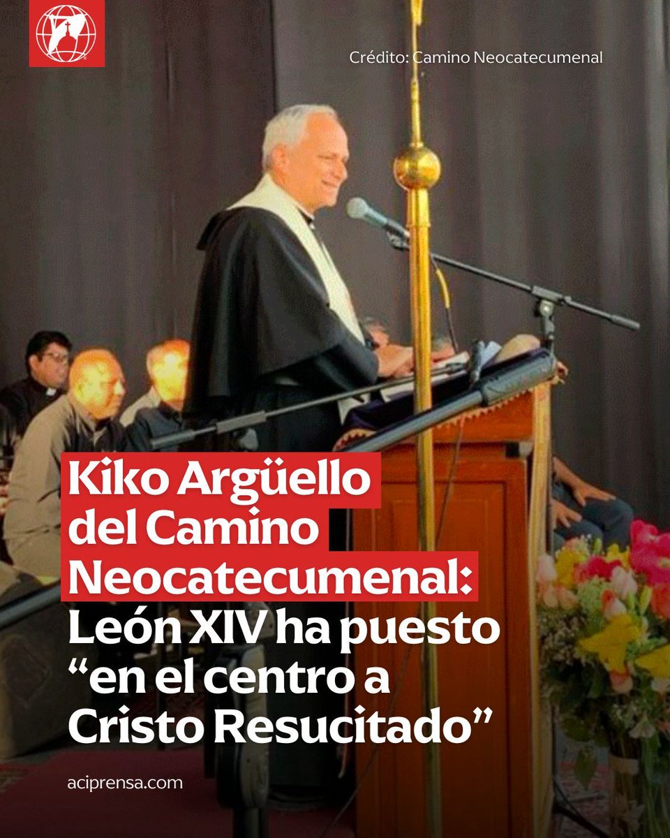 Kiko Argüello, iniciador del Camino Neocatecumenal, expresó su alegría por la elección del Papa León XIV y destacó que sus primeras palabras han puesto “en el centro a Cristo resucitado”.

En una nota publicada en el sitio web del Camino Neocatecumenal, Argüello resalta que “un