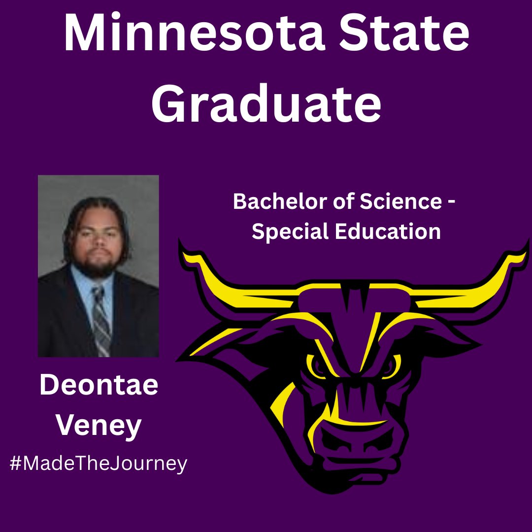 Maverick Football Scoop (@maverick_scoop) on Twitter photo Minnesota State Football celebrates <a href="/DeontaeVeney74/">Deontae Veney</a> on his Bachelors Degree from Minnesota State University. We thank you for your time as a Maverick!
🤘😈 #MavFam Minnesota State Football celebrates <a href="/DeontaeVeney74/">Deontae Veney</a> on his Bachelors Degree from Minnesota State University. We thank you for your time as a Maverick!
🤘😈 #MavFam
