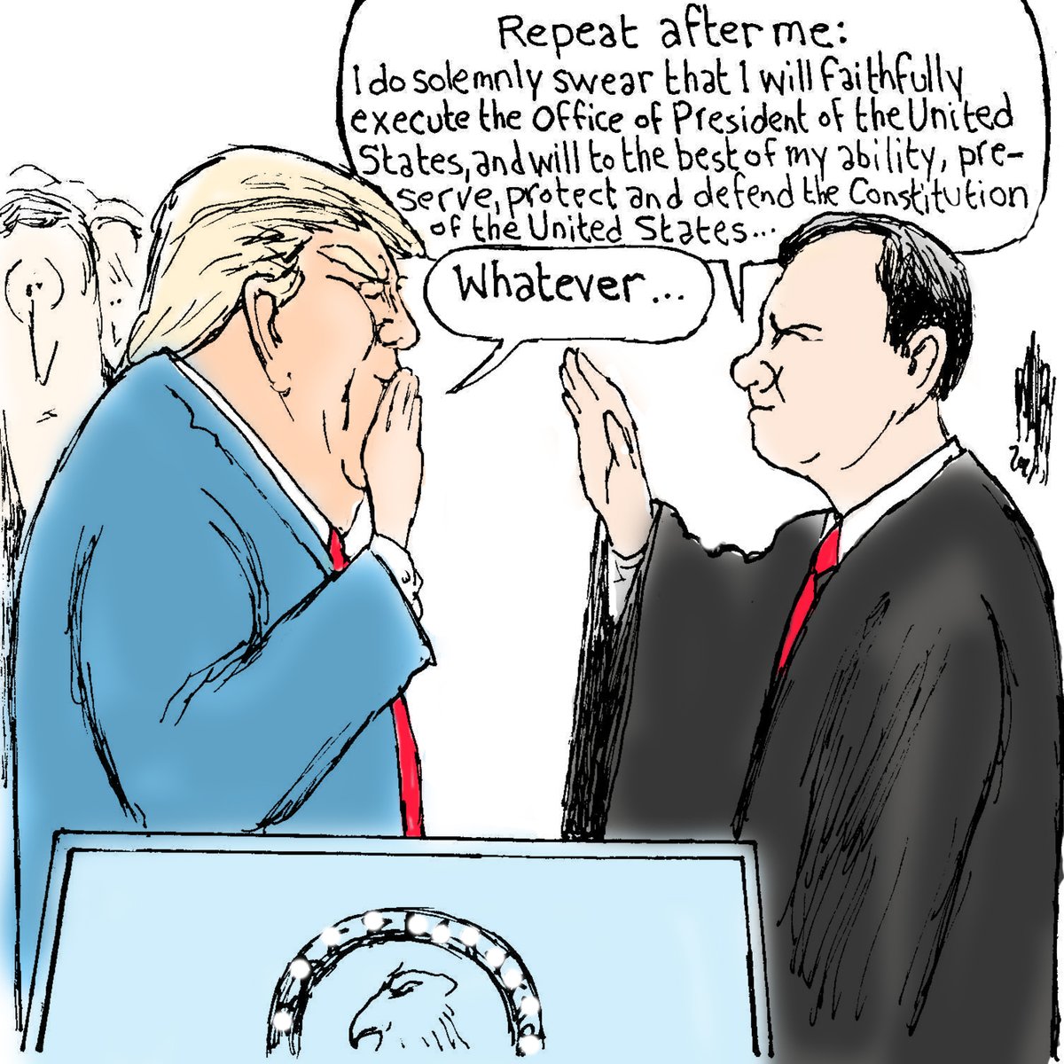 Trump dodges on due process.