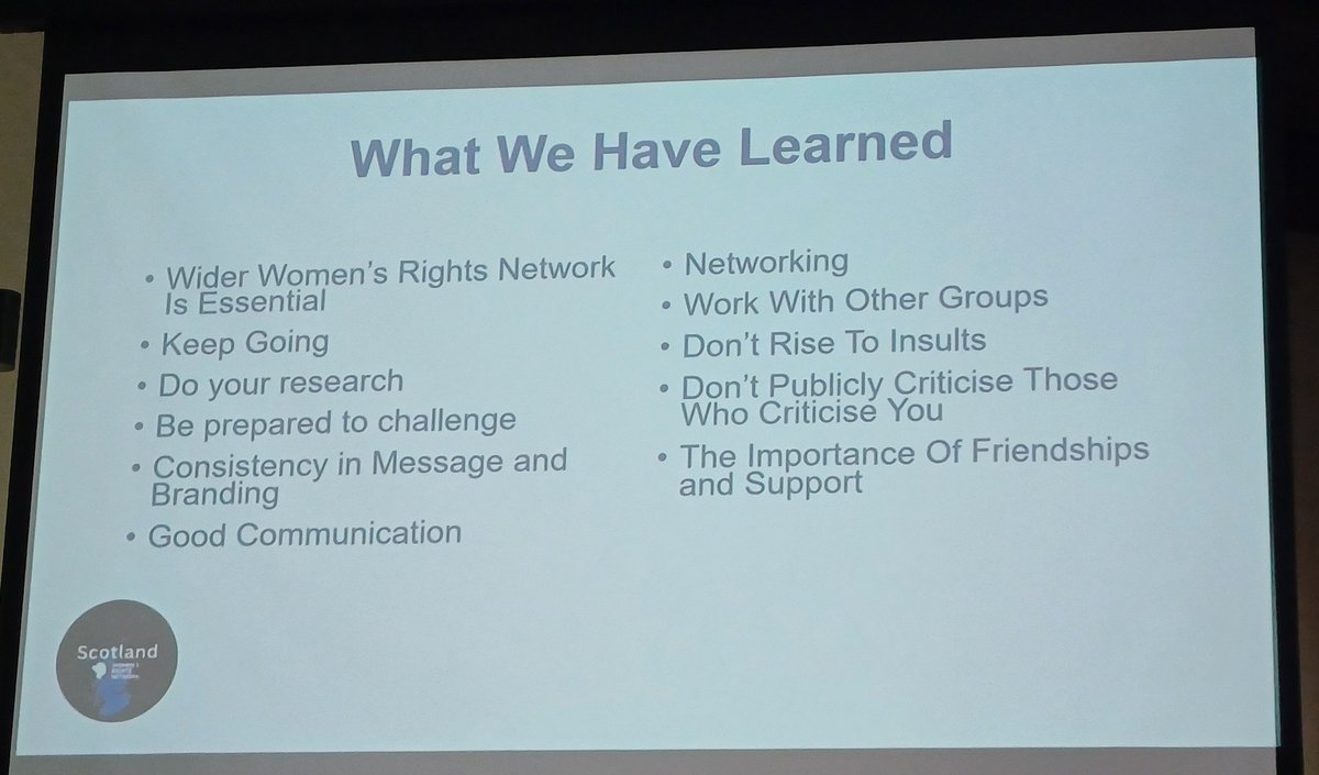 Lessons from <a href="/WRNScotland/">WRN Scotland</a> 
#DerbyWomensFestival