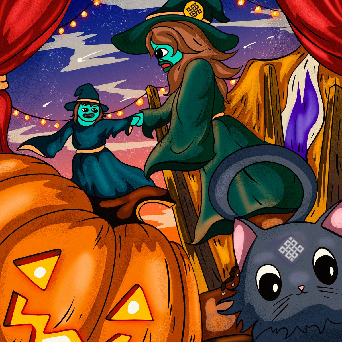 🎃✨ Pumpkins glowing, witches glowing, and even the cat’s got magic in mind!

All this is possible only with a <a href="/ritualnet/">Ritual</a>