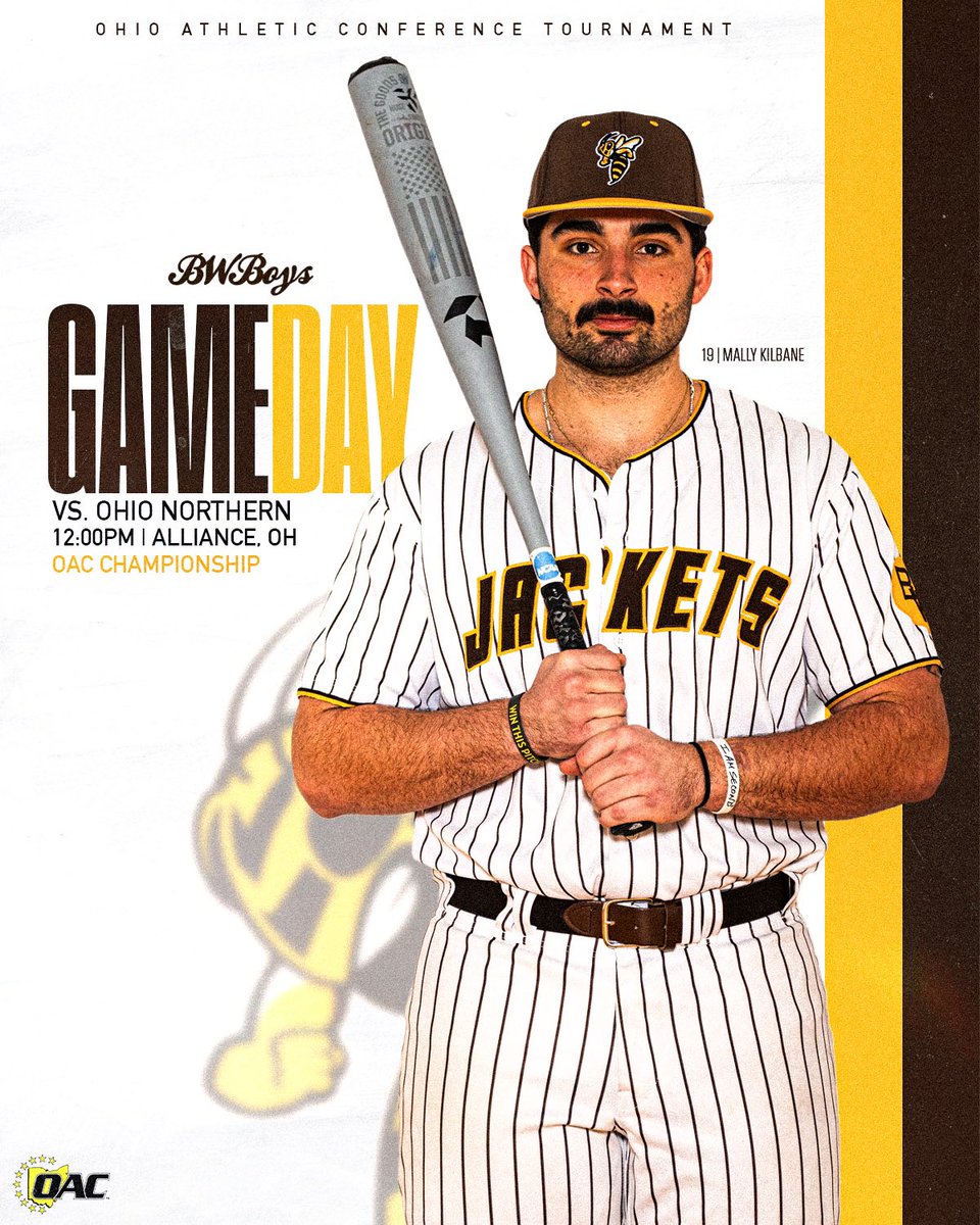 Championship Saturday 

🆚Ohio Northern 
⏰12:00 PM
📍Alliance, OH

#BWBoys | #d3b