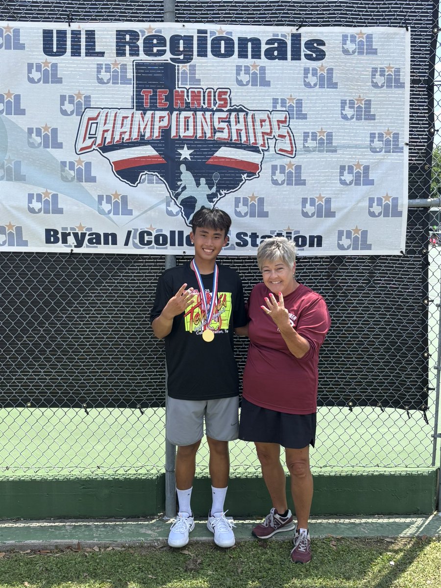 Oops! In all the excitement I forgot to post that Noey Do won his 4th Regionals Boys Singles Championship. Incredible! Next stop San Antonio at the state tournament!