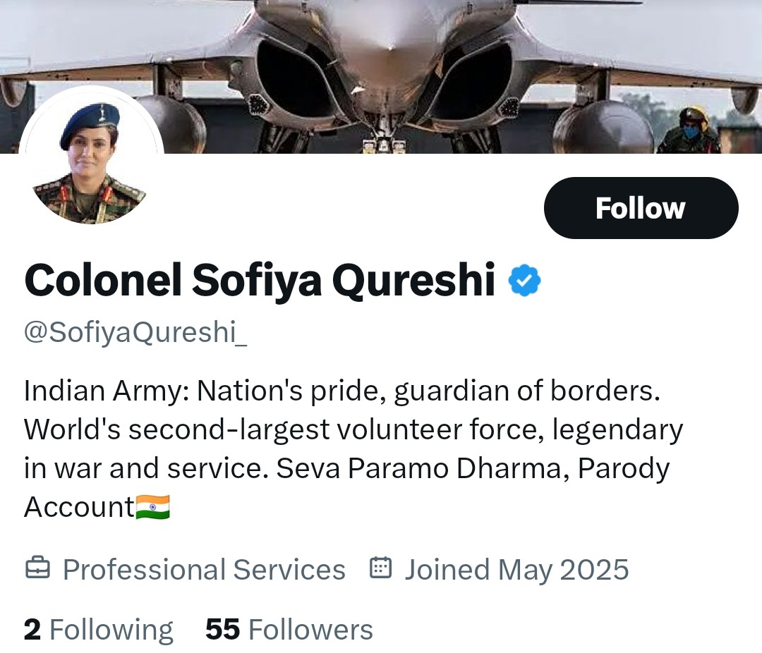 harshdeep1414's tweet photo. @SofiyaQureshi_ Description mai saaf parody account likha hua hai... Or yha genuine ID bol rhe h.. Kya ghati log ho tum jo desh ke HERO'S ke naam ka istemal karte ho reach/followers ke liye. Shame on you https://t.co/wkSfO4wMwv