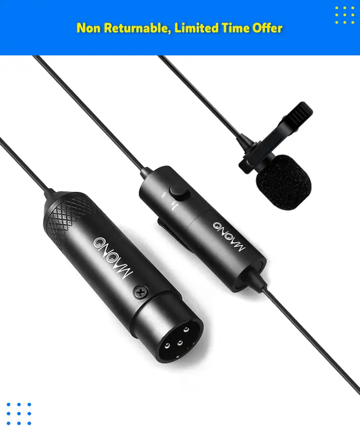 MAONO AU-XLR20 XLR Lavalier Collar Microphone for ₹₹659
fkrt.co/csbq2X