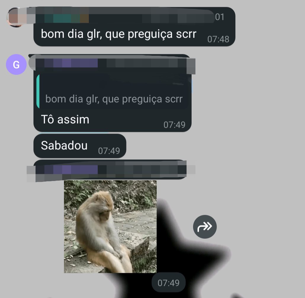 quartodeestudos's tweet image. Nosso sabadão já começou assim no grupo, que preguiça mdssss.

E vcs? Vão estudar oq hj?