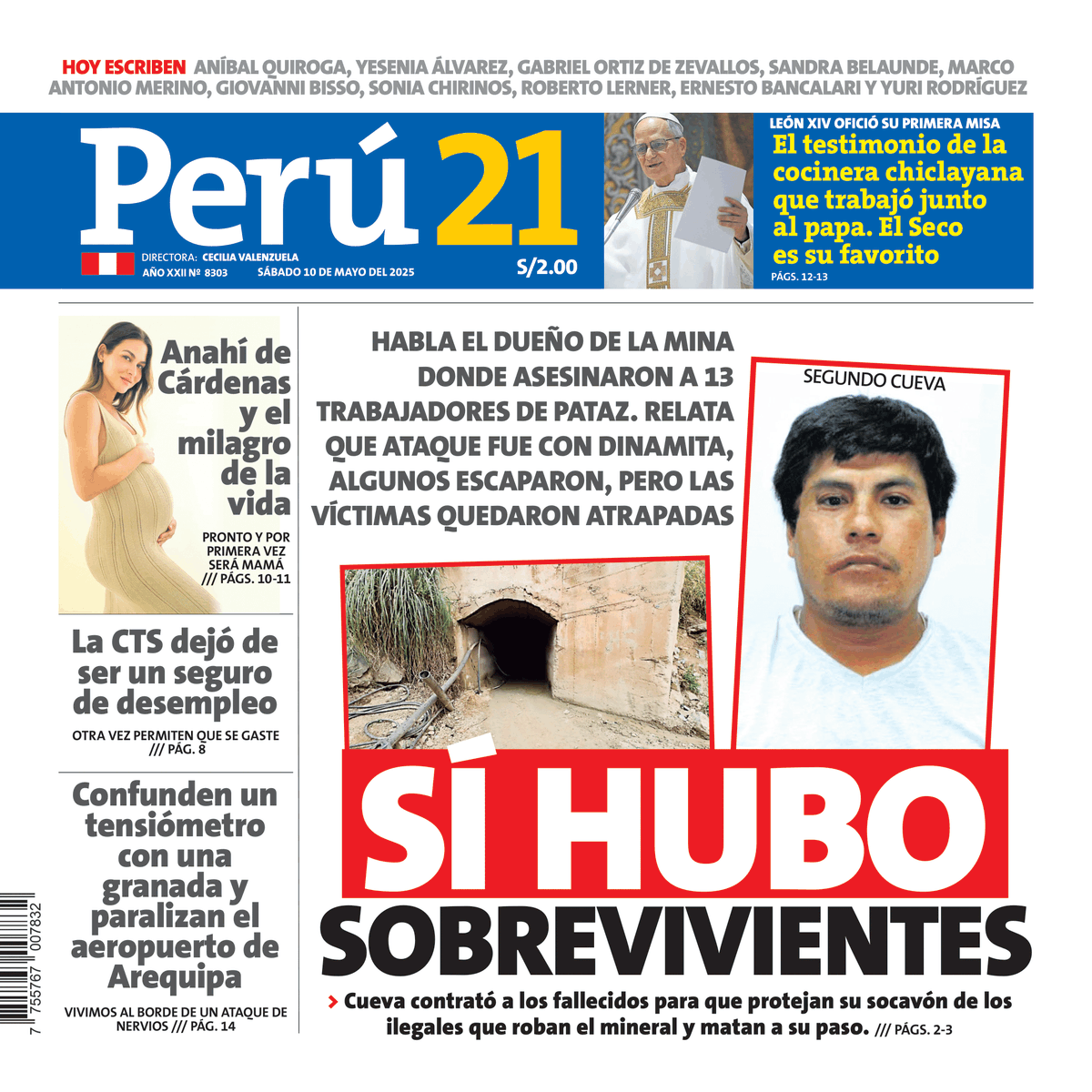 peru21noticias's tweet image. 🗞 SÍ HUBO SOBREVIVIENTES

📲 Esta es la edición de hoy. Información completa en nuestro ePaper: epaper.peru21.pe