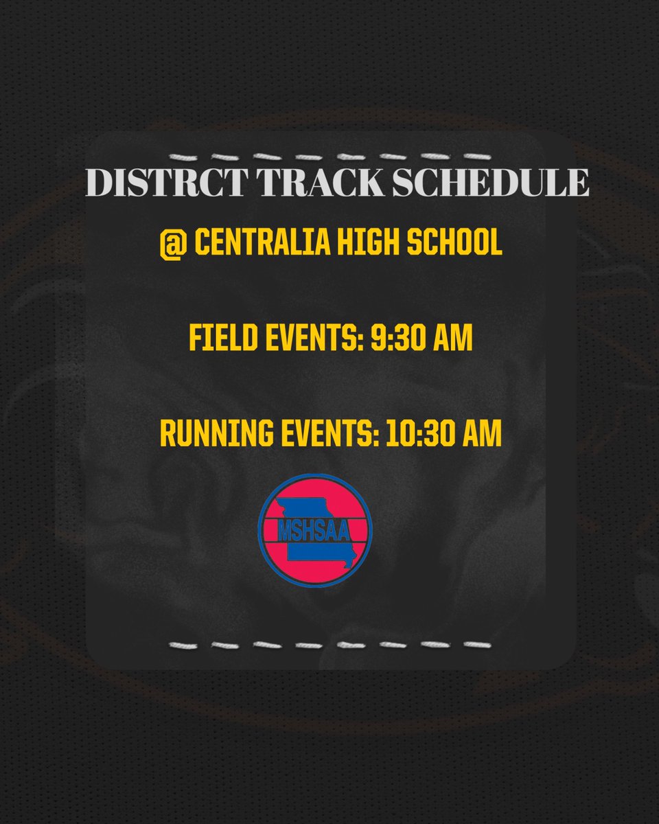 Class 3 District 4 Track Field Championship Schedule