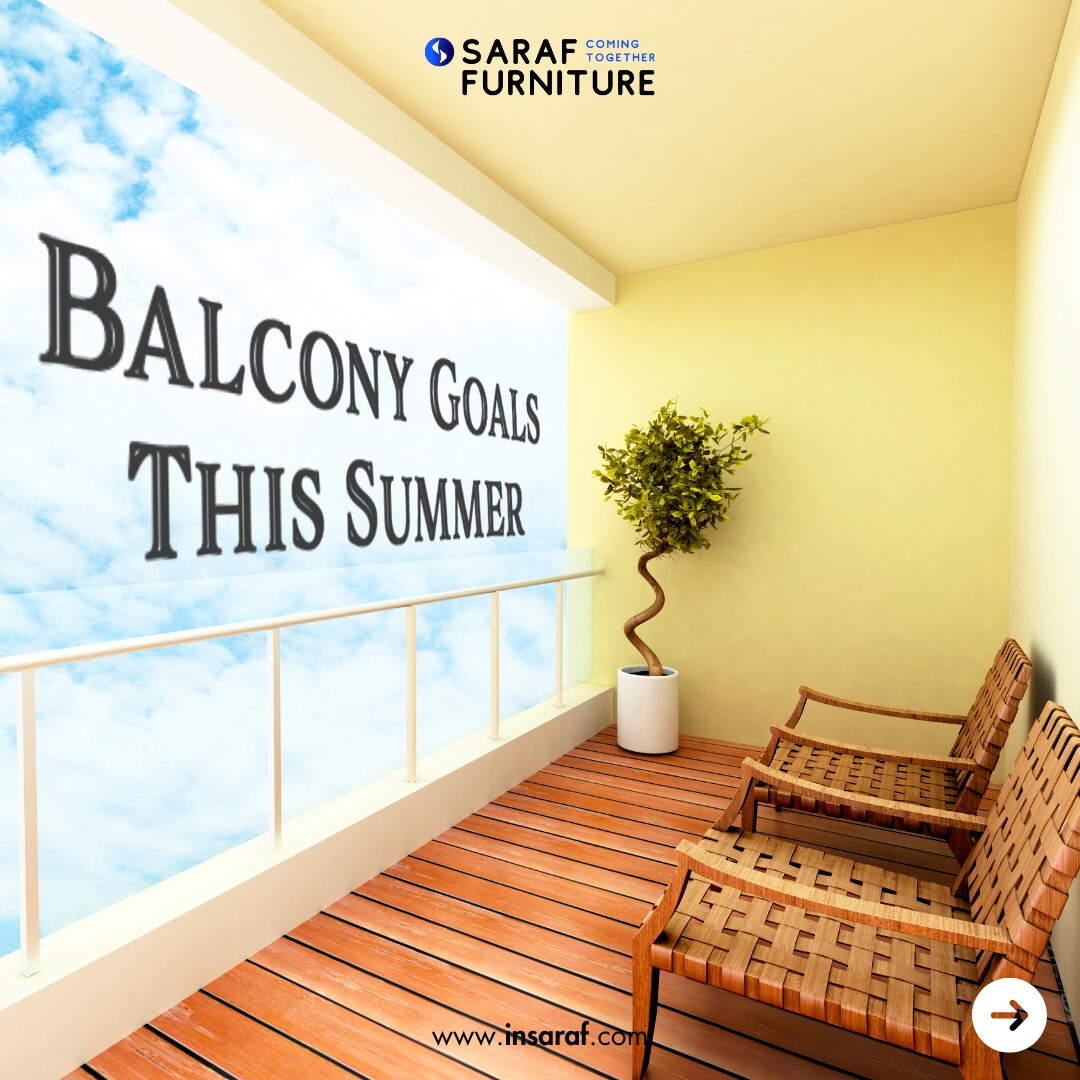Saraffurniture's tweet image. Balconies deserve their glow-up too 🌞
Tag someone who needs this kind of setup!
#BalconyMakeover #SarafStyleGuide #OutdoorVibes