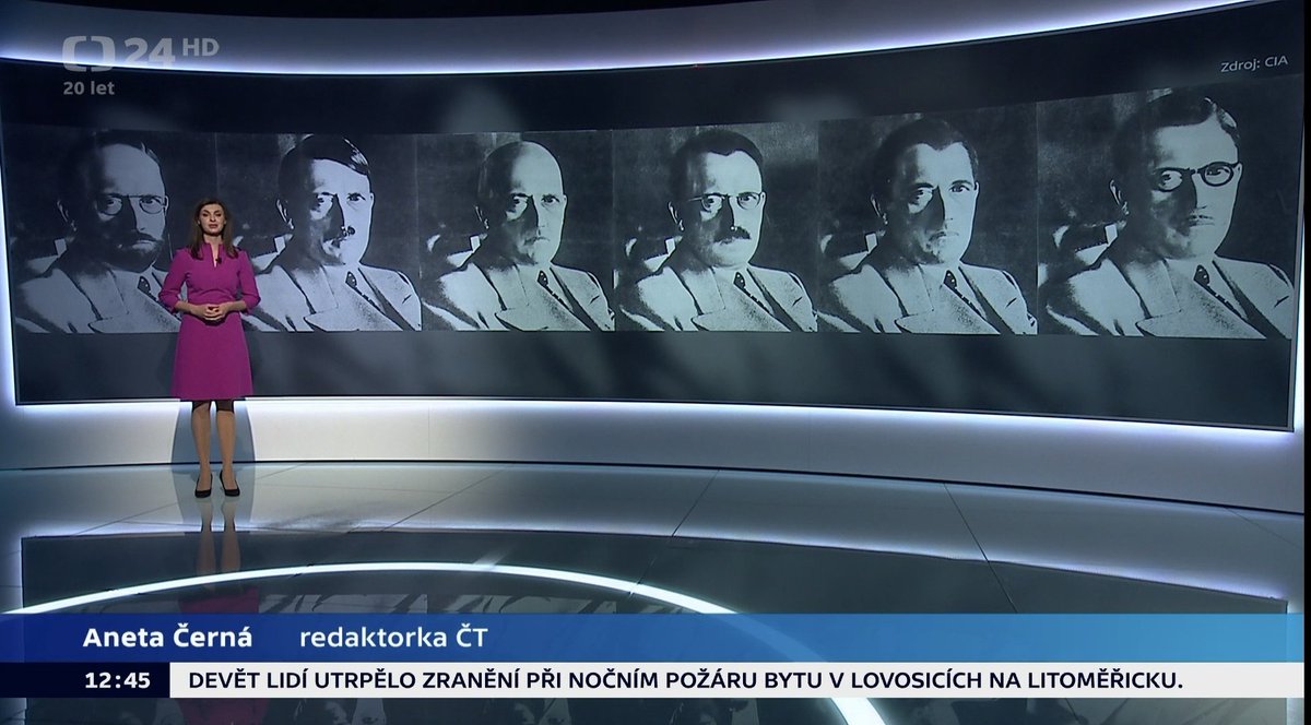 Do kin přichází nová třeskutá sci-fi komedie s názvem Aneta a šest Hitlerů. Odborníci ji hodnotí jako zdařilý sequel filmů Zítra ráno vstanu a opařím se čajem a Šest medvědů s Cibulkou.

Ve skutečnosti ke zhlédnutí v pořadu De facto 🙂

ceskatelevize.cz/porady/1657565…