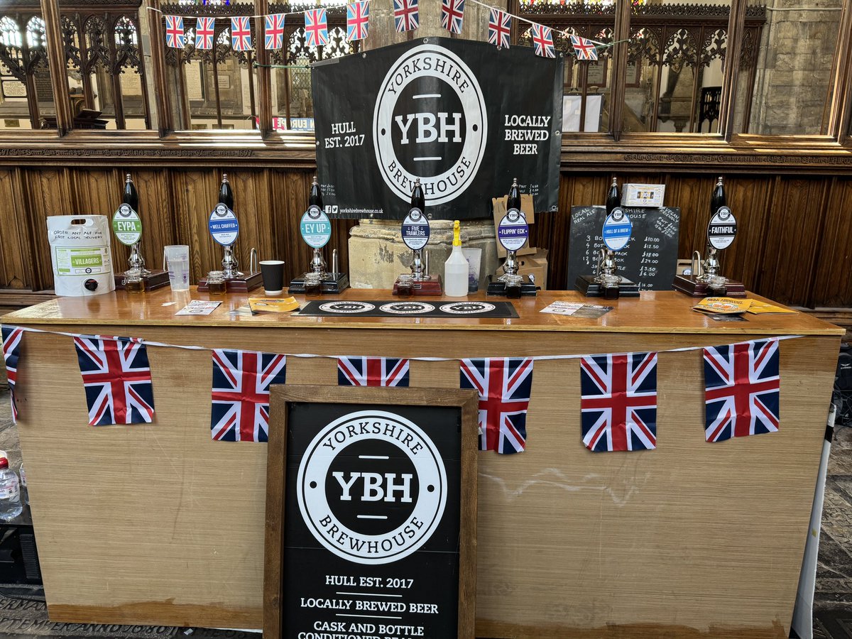 Ready to go again at the Hull Minster beer festival
