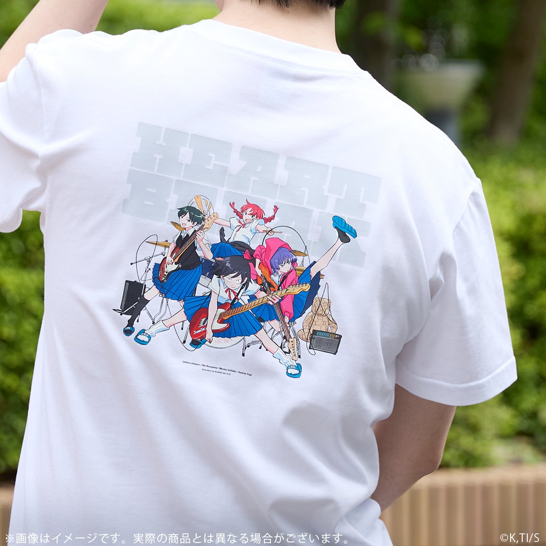 ふつうの軽音部』Tシャツ Lサイズ ポップアップver はーとぶれいく すしお ふつうの軽音部』Tシャツ Lサイズ ポップアップver はーとぶれ