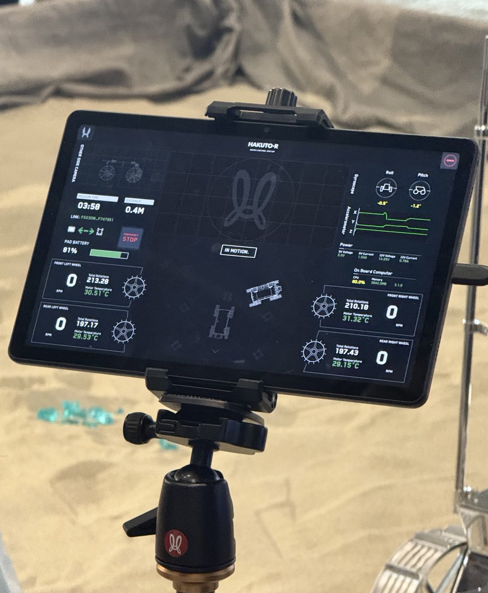 Frigoris_'s tweet image. 動くTENACIOUSくん！
キラキラ！可愛い！奪い去りたい！

タッチで簡単に動くのはイベント仕様で、月面での操作はとても複雑とのこと💡

ローバーの活躍も楽しみ過ぎる🥰

#ispace  #月面探査ローバー
#SusHiTechTokyo2025