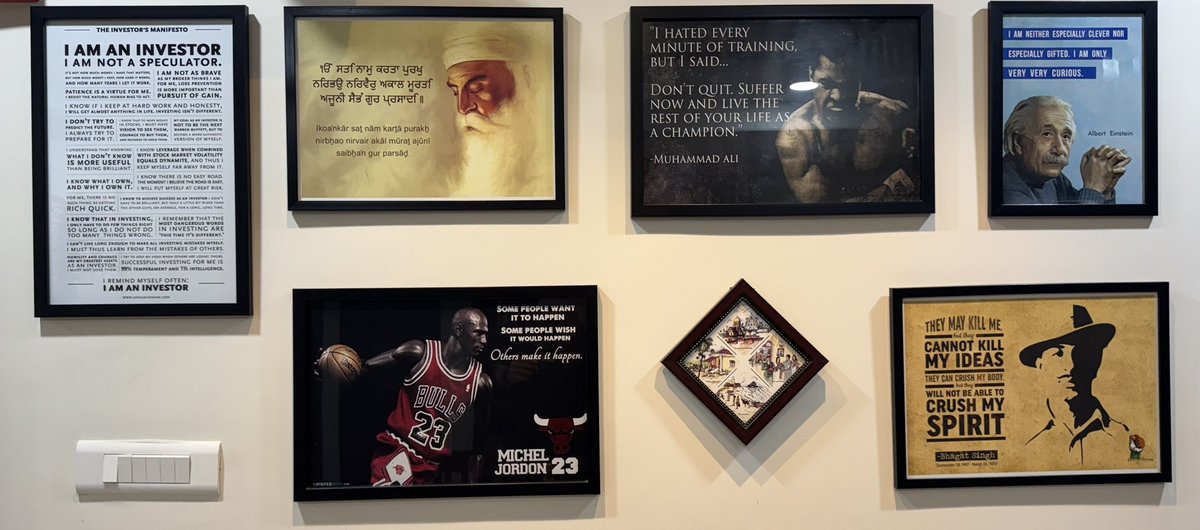 harmantussar's tweet photo. @safalniveshak This was long time pending. Wall of motivation is ready. 

Thanks to you @safalniveshak for your teachings though we may not follow them sometimes 😁 Trying our best. 

Thanks again and keep sharing your knowledge. https://t.co/XorAyFdl94