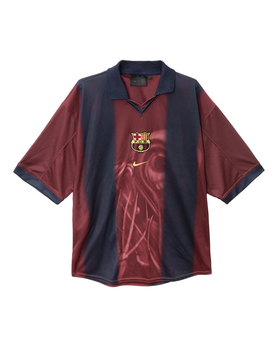 vsrsus's tweet photo. Nike drop a Travis Scott version of Barcelona’s 98/99 home jersey. https://t.co/t84pPnBvLO