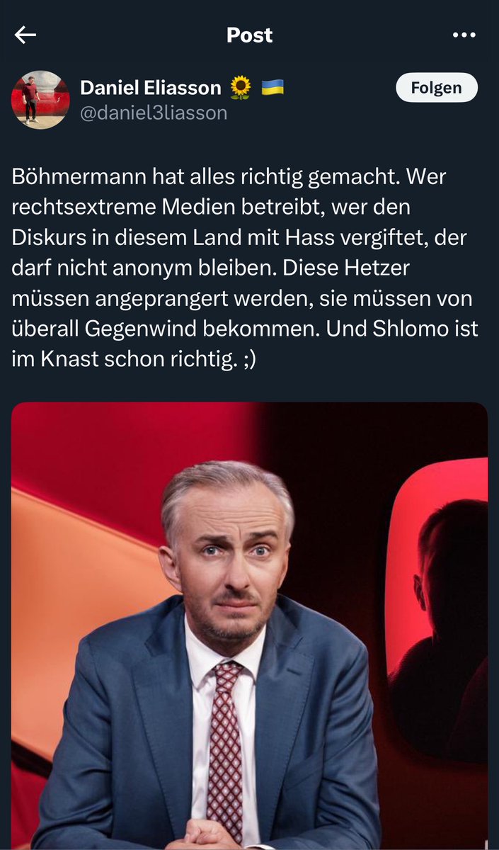 Die Gesinnung von <a href="/daniel3liasson/">Daniel Eliasson 🌻 🇺🇦</a> untergräbt den Rechtsstaat. Solche Methoden kennt man u.a. von der Stasi. 

Die Staatsanwaltschaft hat die Monopolstellung auf Strafverfolgung und Anklage. Als Privatperson Mittel und Methoden öffentlich zu fordern, gutheißen oder selbst