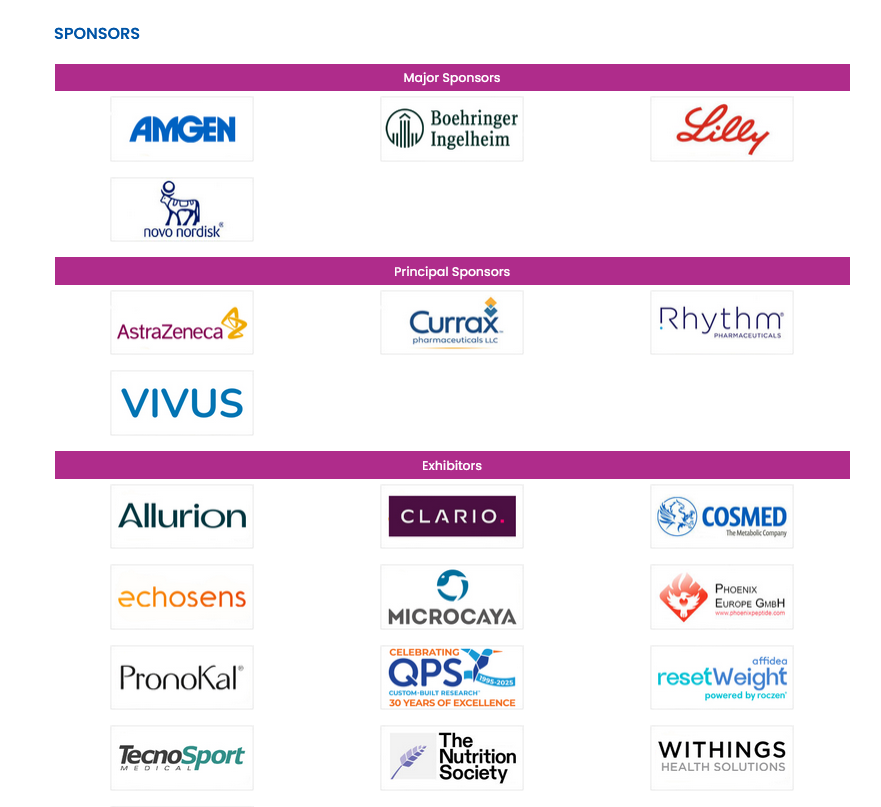 Congreso de la sociedad Europea de Obesidad 2025
Te cuento una curiosidad
eco2025.org
(programa en PDF)

¿Sabés cuantas veces aparece la palabra ULTRA-PROCESSED y cuántas SEMAGLUTIDE?

4 vs 54
