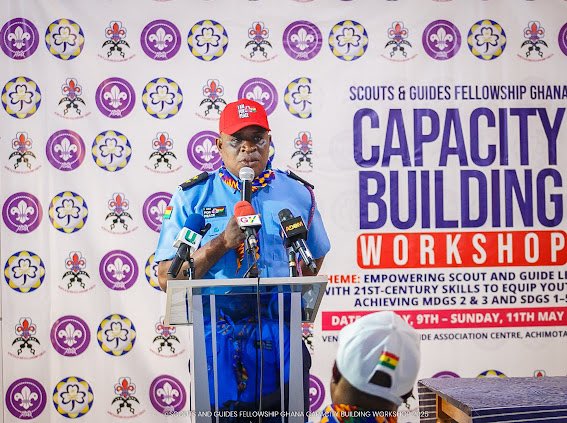 SGF_Ghana's tweet photo. Day 2 of the ongoing Capacity Building Workshop for Scouts and Guides Leaders under the theme “Empowering Scouts and Guides Leaders to with 21st Century Skills to Equip the Youths to achieve MDGs 2&amp;3 and SGDs 1-5” in Accra. https://t.co/KYgefsNhYM