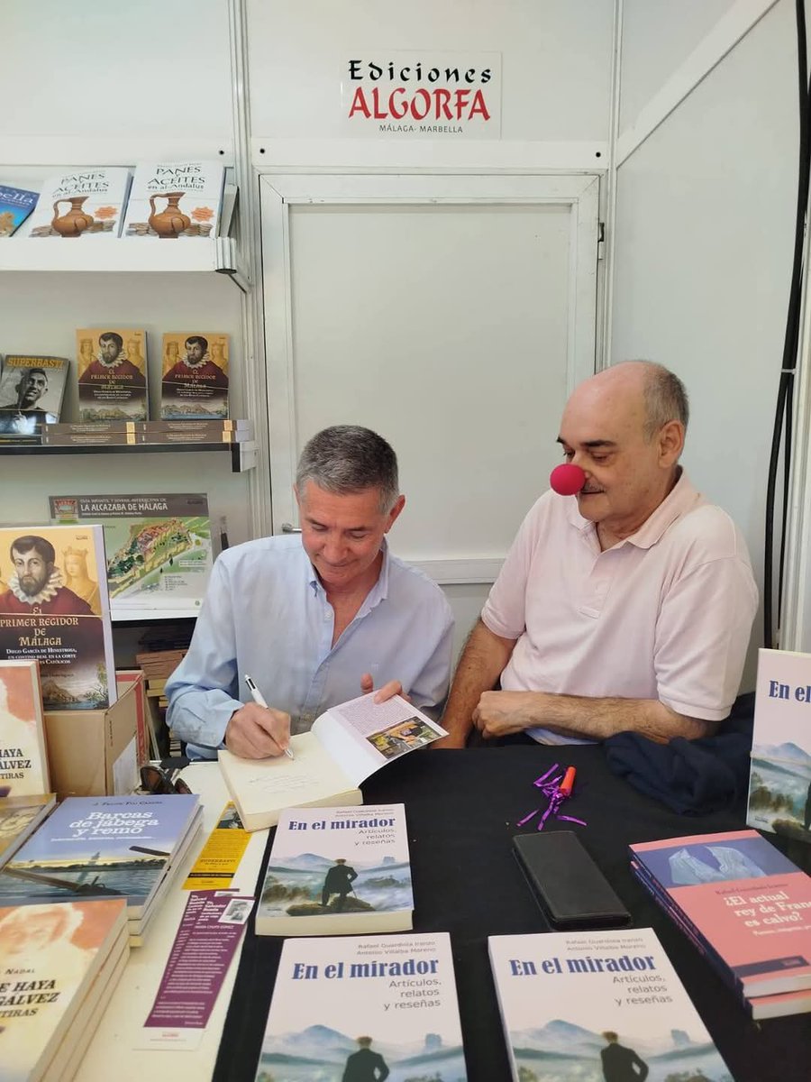 Ayer <a href="/RafaelGuardiola/">Rafael Guardiola</a>  junto a Antonio Villalba estuvo de firmas en <a href="/FLMalaga/">Feria del Libro de Málaga</a> 

Te lo #cuenta elmiradordechurriana.com