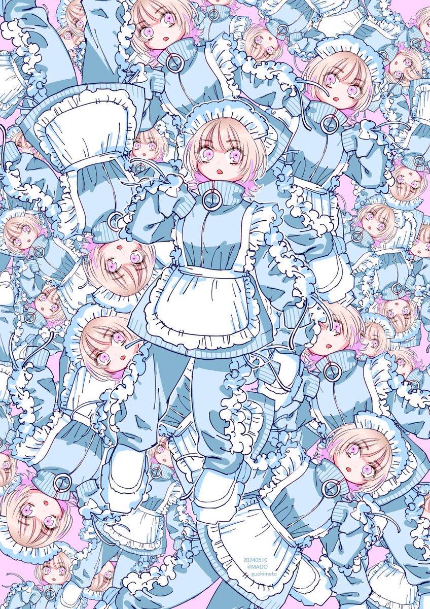 #メイドの日 
残機無限ちゃんジャージメイド