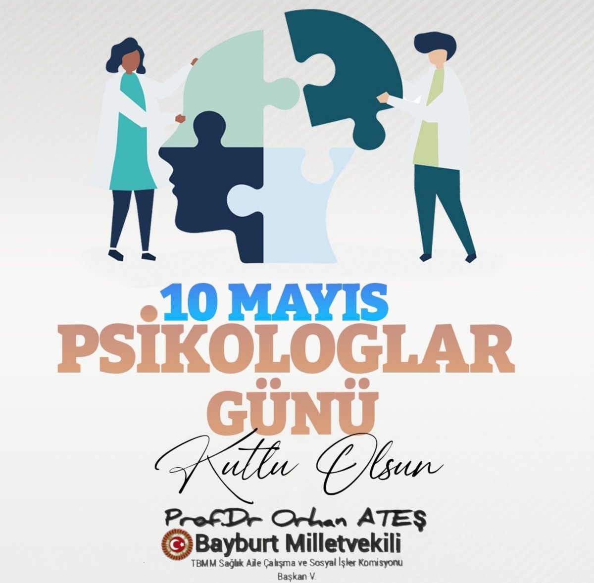 Ruh sağlığının korunması ve iyileştirilmesi için özveriyle çalışan tüm psikologlarımızın Psikologlar Günü kutlu olsun.  

#PsikologlarGünü