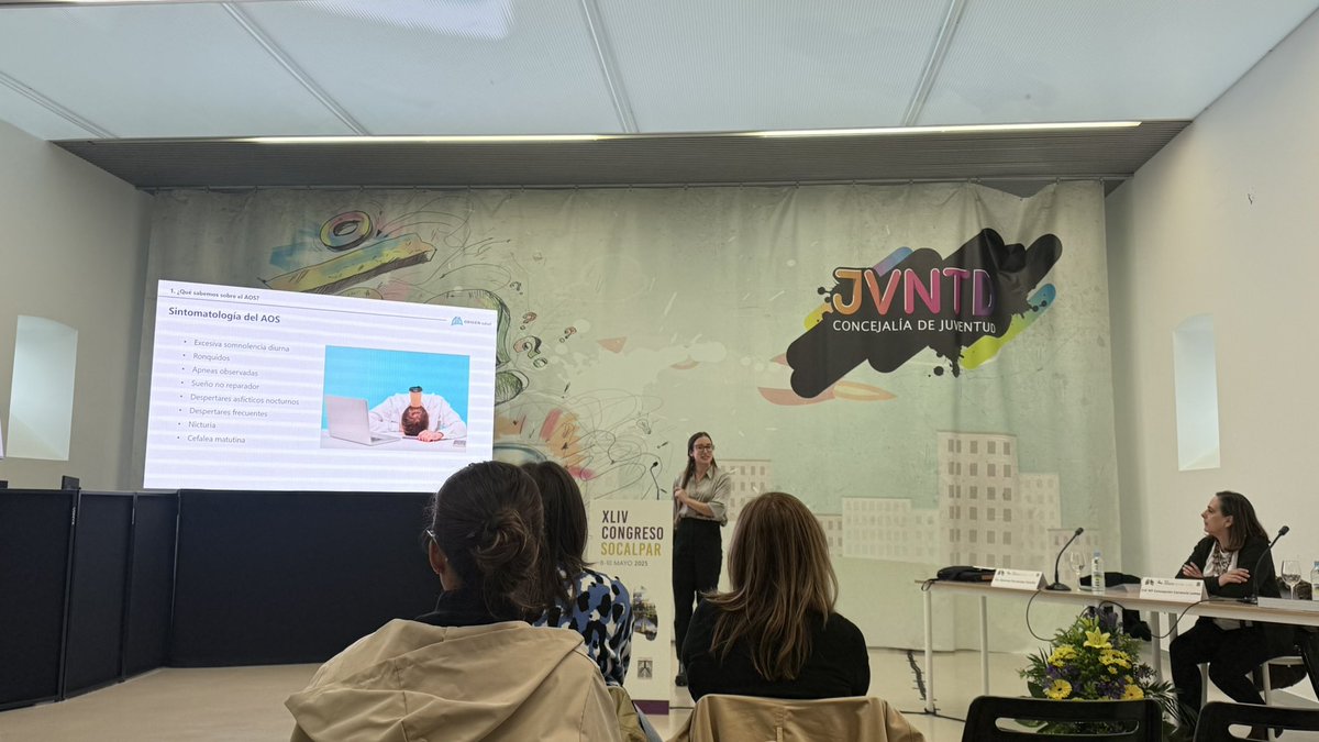 #44congresosocalpar
Cuidados de enfermería en el paciente con apnea obstructiva del #sueño. 
Ponente <a href="/GemmaFe02148745/">Gemma Fernández</a> 
<a href="/SeparRespira/">SeparRespira</a> <a href="/OXIGENsalud/">OXIGEN salud</a> <a href="/Salud_JCYL/">Salud JCYL</a> <a href="/FISIOSEPAR/">Fisioterapia SEPAR</a>