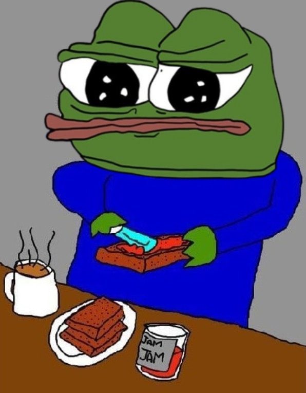 🌞 GM frens! 🐸 Just a smidge of jam on my toast today—vibes are cozy with a hot cuppa. How’s your morning going? 🍞☕ $Smidge #BreakfastGoals