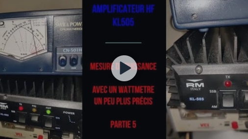 Amplificateur RM Italy KL505 - Mesure de puissance plus précises - Partie 5
youtu.be/3JvcCF1M7_g

#hamradio #radioamateur #rmitaly #kl505