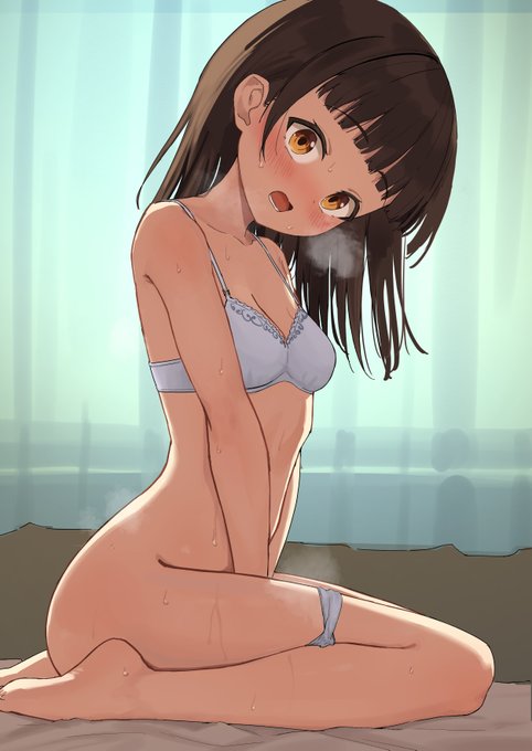 何かしてた女の子 