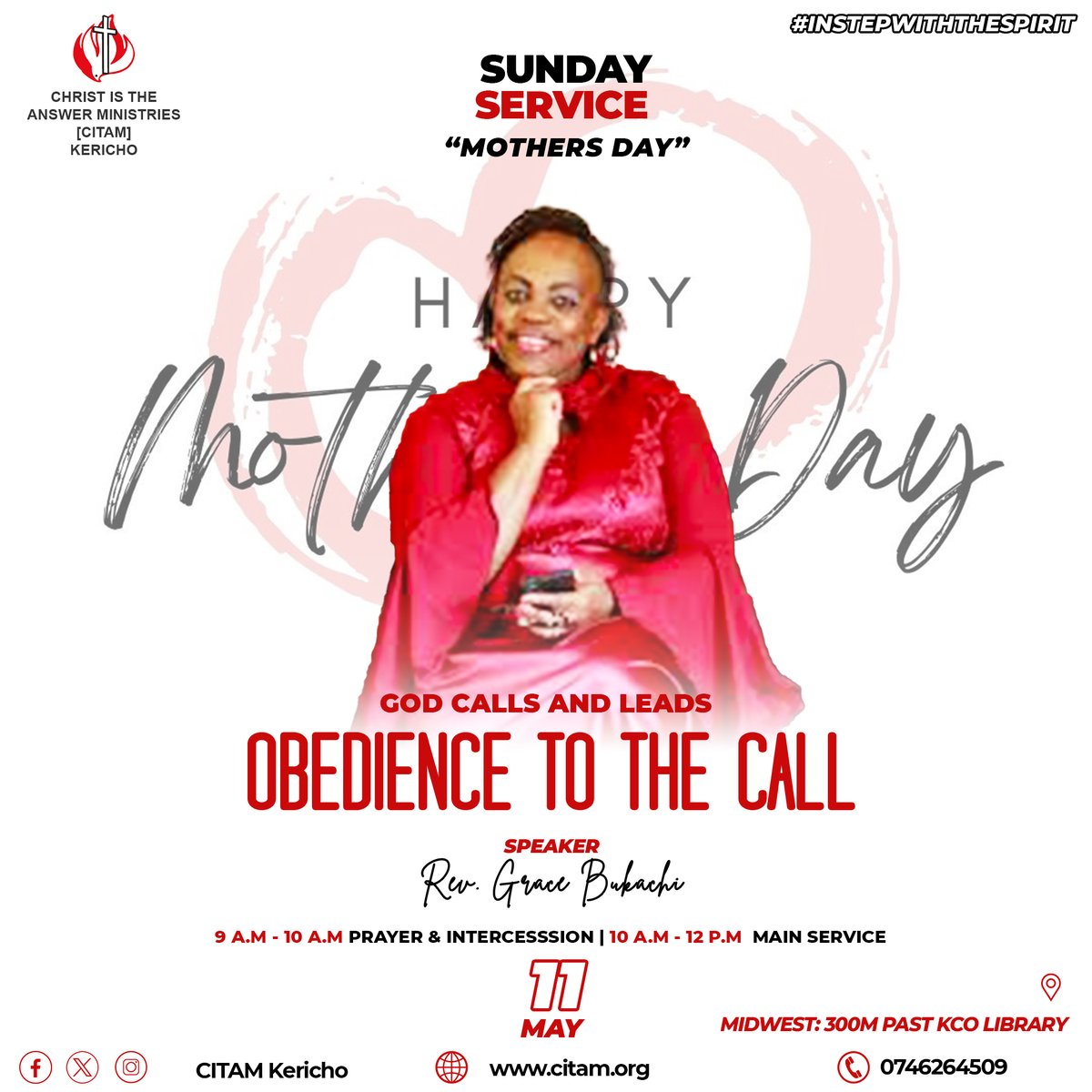 Join us tomorrow as we celebrate our mothers
#citamkericho
#InStepWithTheSpirit