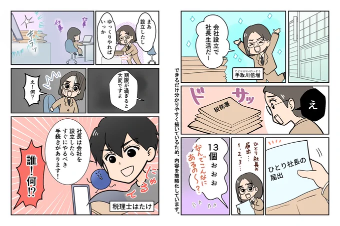 『法人化したときの税務関係届出』ってなんでこんなに多いんですかね。量が多いので、縮小してお届けします。 