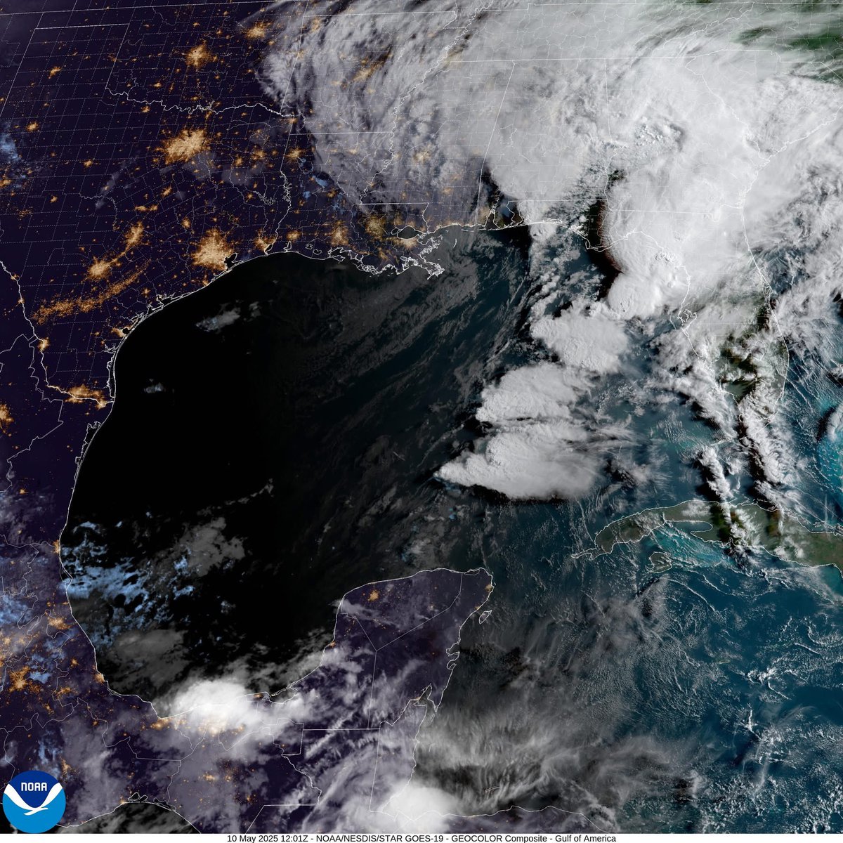 "THE GULF":Attached to this post is a current satellite image of the "Gulf". Impressive view of towering thunderstorms.

As we approach the beginning of the hurricane season (June 1), we will have to refer to the "Gulf" often. Thankfully, most of us around here just call it "the