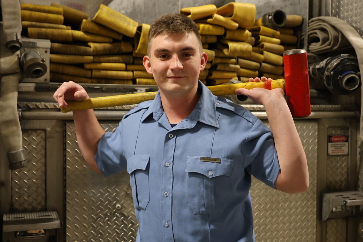 IFD_NEWS's tweet photo. A third generation #IFD firefighter, 24 year old Luke Green says "this is the beginning of the rest of my life and it couldn't be better." Joining #IFDRecruitClass90 was a natural fit after his grandfather, uncles and dad found their calling in public service as firefighters https://t.co/NpObi7kfdr