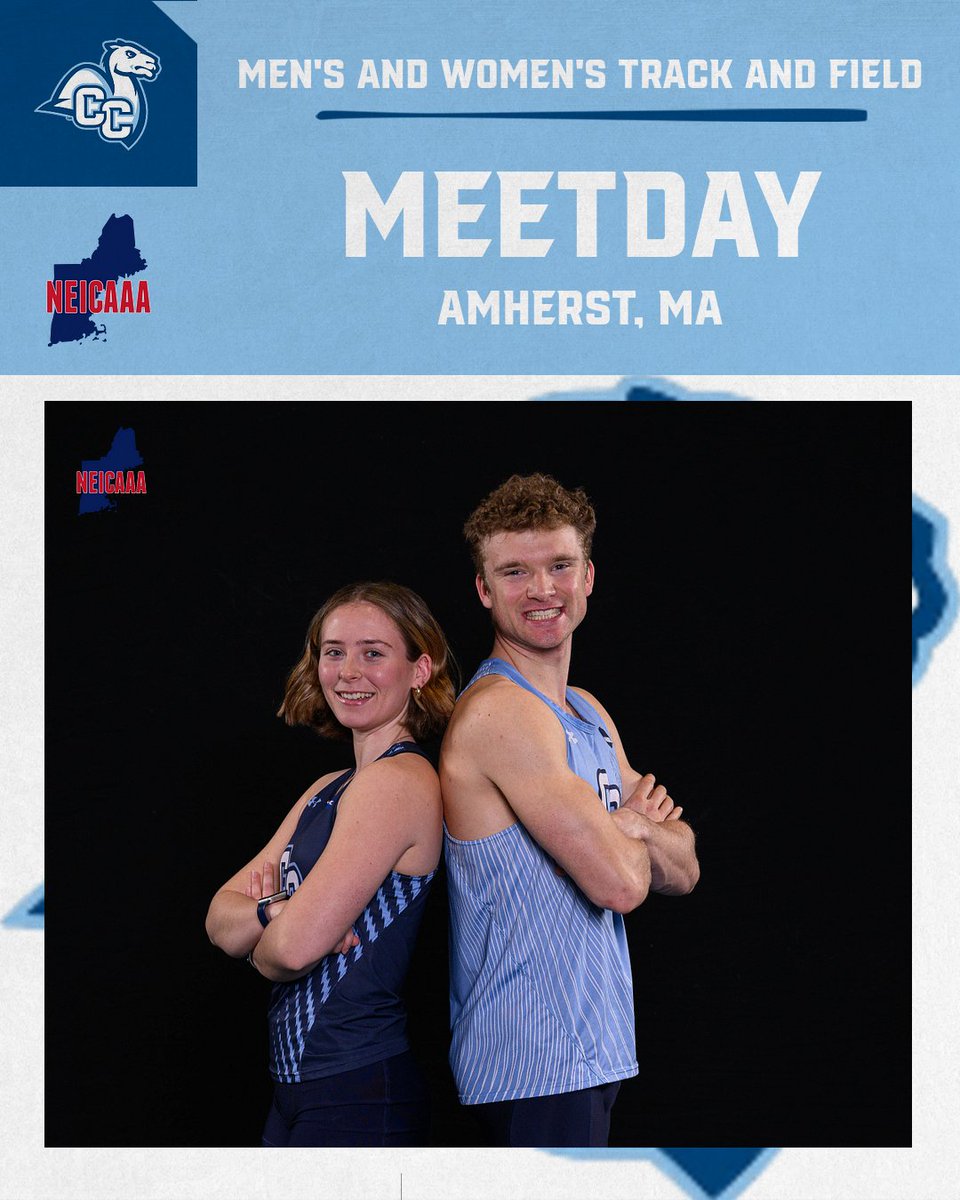MEETDAY!

Men's and Women's Track and Field competes at the New England Intercollegiate Amateur Athletic Association Championships in Amherst, MA!