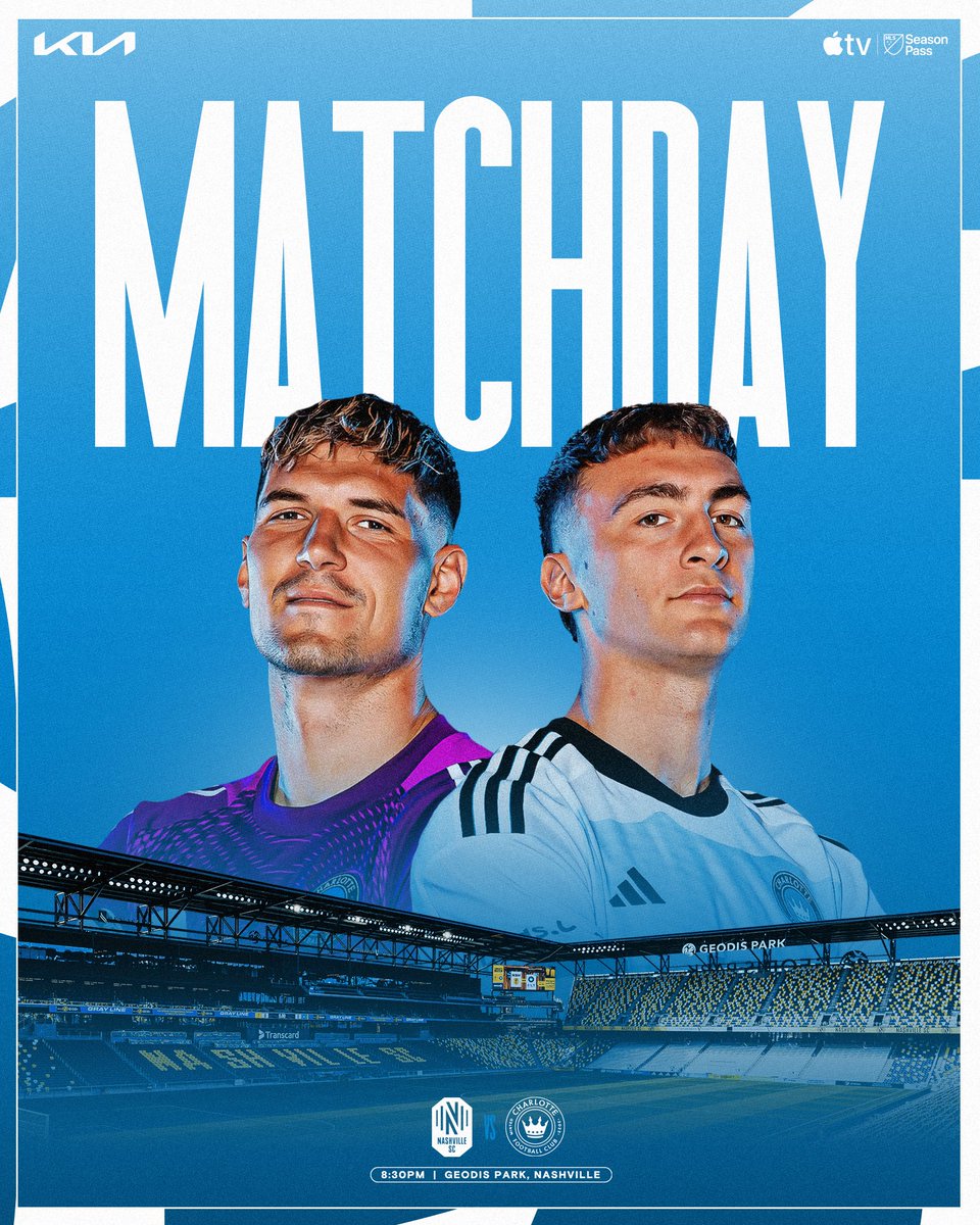 Put on your cowboy boots...IT'S 𝐌𝐀𝐓𝐂𝐇𝐃𝐀𝐘 FOR THE CROWN! 👑

🆚: Nashville SC
📍: Geodis Park
🕥: 8:30 PM ET
📺: Apple TV