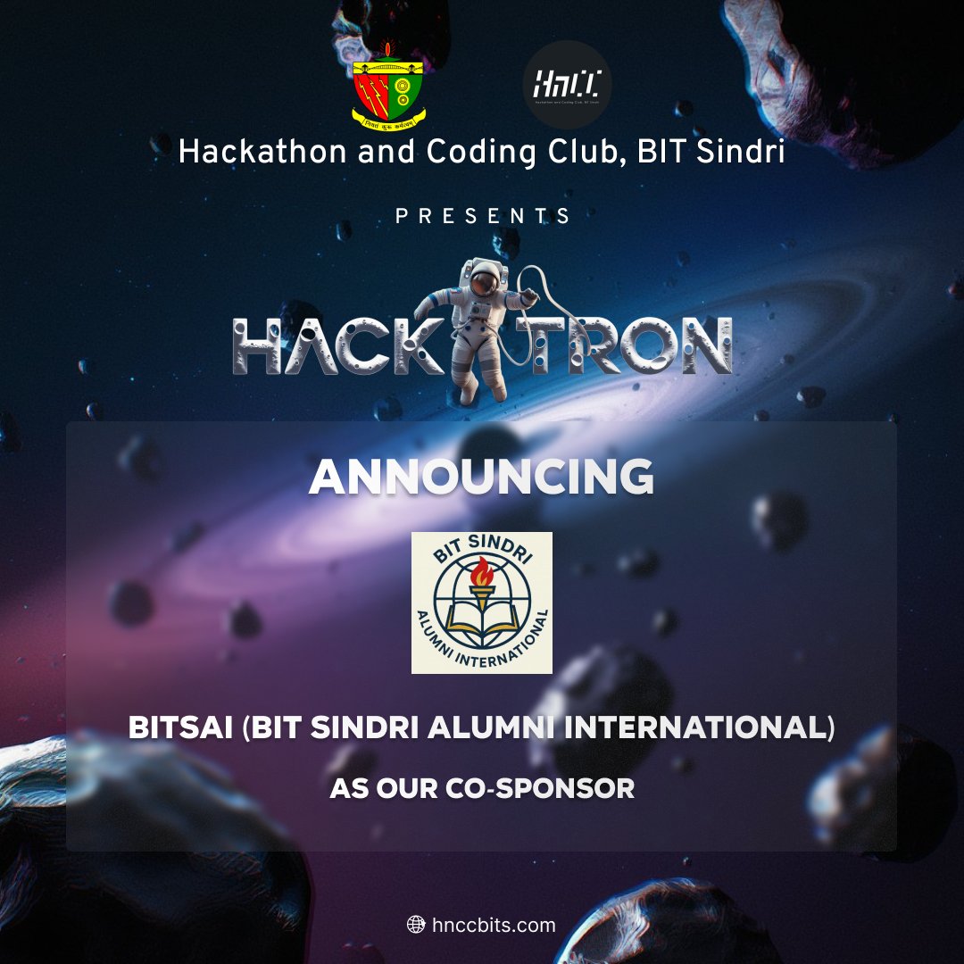 hnccbits's tweet image. We’re thrilled to welcome BITSAA International as co-sponsor for HACKATRON! Their support as a global BIT Sindri alumni network boosts our mission to foster student innovation and tech leadership. Grateful for their encouragement! 

#hnccbits #BITSindri #Hackatron #Hackathon