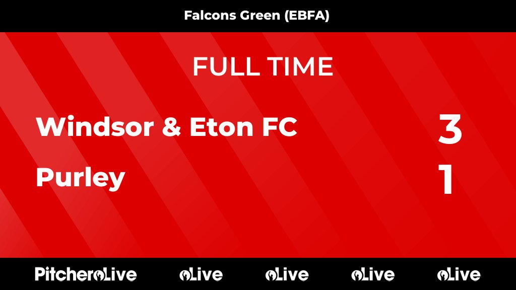 FULL TIME: Windsor &amp; Eton FC 3 - 1 Purley
#WINPUR #Pitchero
wefcyouth.co.uk/teams/272070/m…