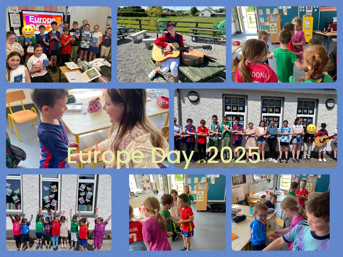 Shanahoe NS (@shanahoens) on Twitter photo Europe Day 2025 🇪🇺: We celebrated Europe Day in the school yesterday, 9th May. All pupils came to school dressed in European themed outfits or costumes. Classes shook hands as a sign of the solidarity that being a member of the E.U. 🇪🇺 affords us <a href="/BlueStarProg/">Blue Star Programme</a> Europe Day 2025 🇪🇺: We celebrated Europe Day in the school yesterday, 9th May. All pupils came to school dressed in European themed outfits or costumes. Classes shook hands as a sign of the solidarity that being a member of the E.U. 🇪🇺 affords us <a href="/BlueStarProg/">Blue Star Programme</a>