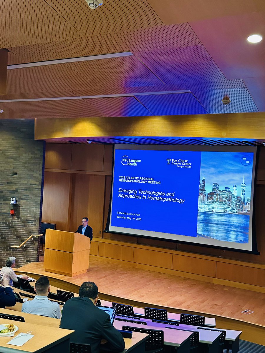 Muhammad Hussain, MD (@whosainastro) on Twitter photo Dr. Park kicks off the 2025 Atlantic Regional Hematopathology Meeting on “Emerging Technologies and Approaches in Hematopathology”! Grateful to attend this incredible event at my future home institution, <a href="/NYUGSOM_Path/">NYU GSOM Pathology</a> ✨ #hemepath #PathTwitter #pathx Dr. Park kicks off the 2025 Atlantic Regional Hematopathology Meeting on “Emerging Technologies and Approaches in Hematopathology”! Grateful to attend this incredible event at my future home institution, <a href="/NYUGSOM_Path/">NYU GSOM Pathology</a> ✨ #hemepath #PathTwitter #pathx