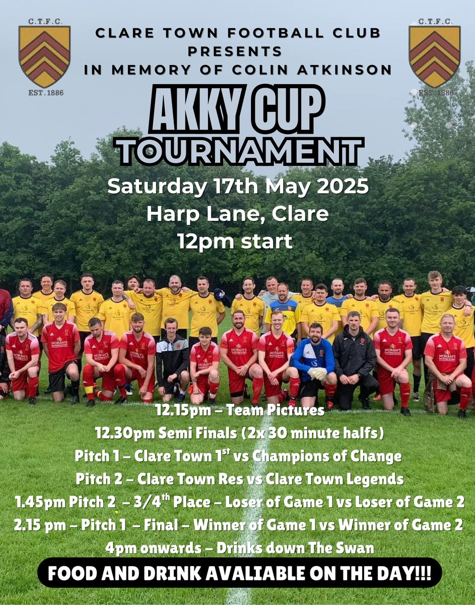 1 week until the Akky Cup down at Harp Lane  - Get yourself down if your about.