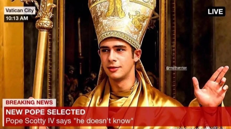 Alberto Tolomelli (@tolomo89) on Twitter photo First true American Pope First true American Pope