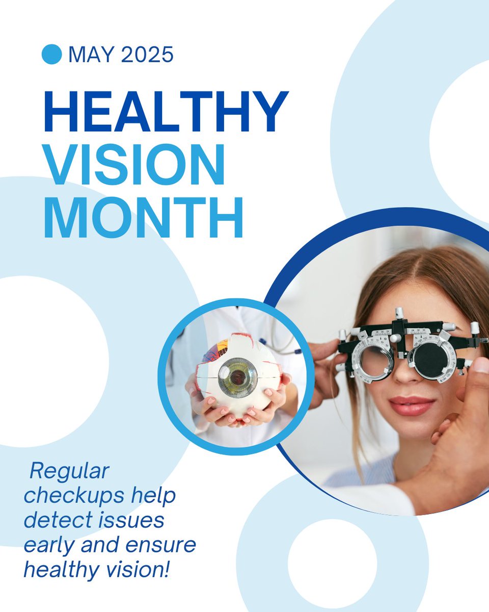 FloridaDOs's tweet image. Happy Healthy Vision Month! 👀💚 Your eyes deserve care—get regular exams, wear UV protection, and eat for eye health. Let’s keep our vision strong and sharp! ✨ #HealthyVision #EyeHealth #ProtectYourEyes #SeeWellLiveWell