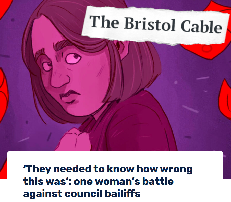 ACORN_Bristol's tweet image. Read about ACORN member Sharon’s inspiring &amp;amp; defiant battle against bailiffs sent by Bristol City Council. Join ACORN on Tuesday to take action &amp;amp; pressure the council to commit to our demands on their use of bailiff thugs 😡

⏬Links below ⏬
