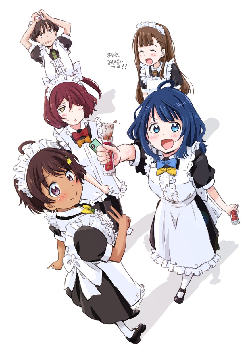 「まけいん!!#メイドの日 #マケイン ぬっくんもメイド服で 」|まるよのイラスト