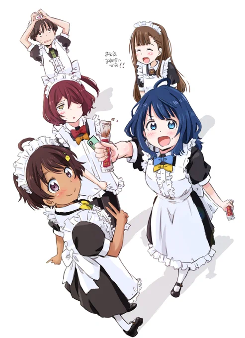 まけいん!!#メイドの日 #マケイン ぬっくんもメイド服で 