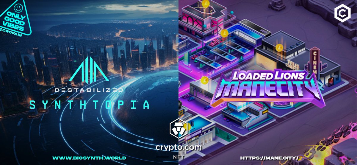 SYNTHTOPIA (@synthtopiaworld) on Twitter photo ⚡️ SYNTHTOPIA x MANE CITY⚡️
Another milestone unlocked for the movement!
A SYNTHTOPIA-themed business skin is coming to Mane City-bridging our world deeper into Web3 gaming.
This partnership with Mane City and <a href="/LoadedLions_CDC/">Loaded Lions</a> brings new in-game benefits and utilities for our ⚡️ SYNTHTOPIA x MANE CITY⚡️
Another milestone unlocked for the movement!
A SYNTHTOPIA-themed business skin is coming to Mane City-bridging our world deeper into Web3 gaming.
This partnership with Mane City and <a href="/LoadedLions_CDC/">Loaded Lions</a> brings new in-game benefits and utilities for our