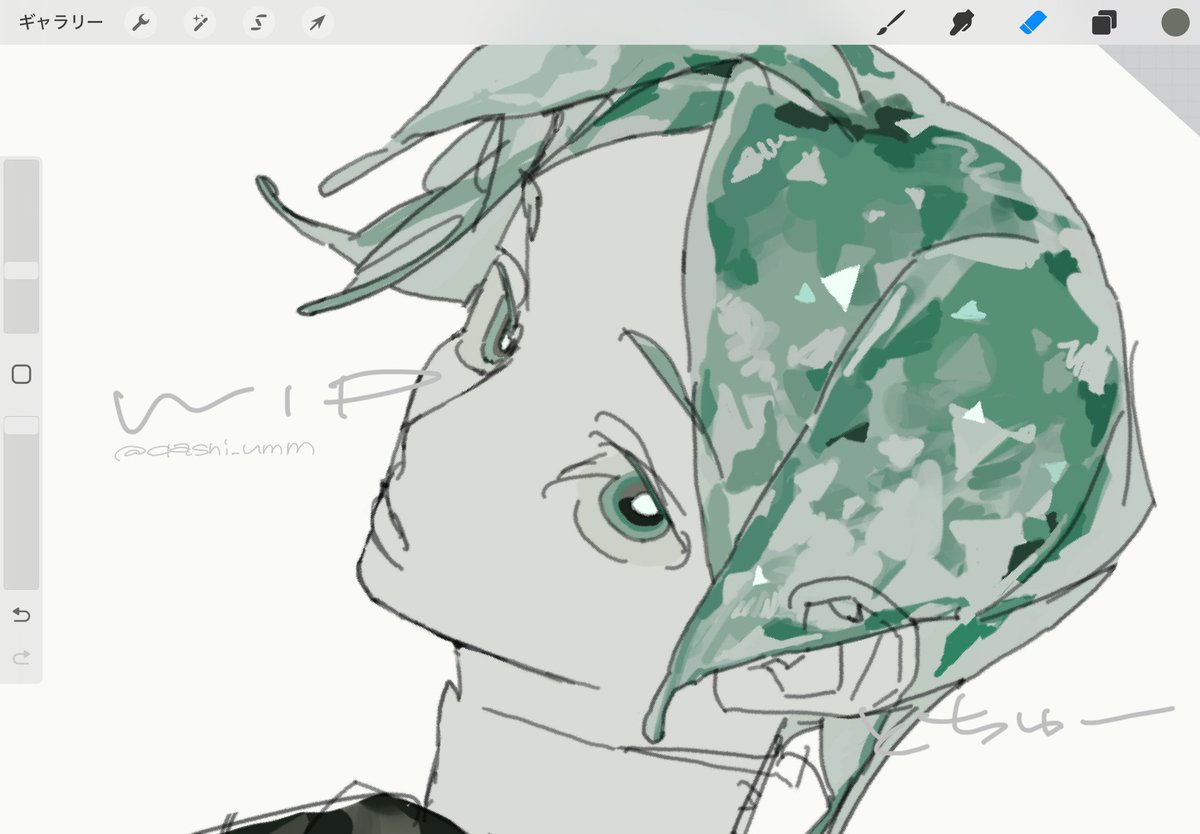dashi_umm's tweet image. 描きかけがどんどん増えてく🖊️