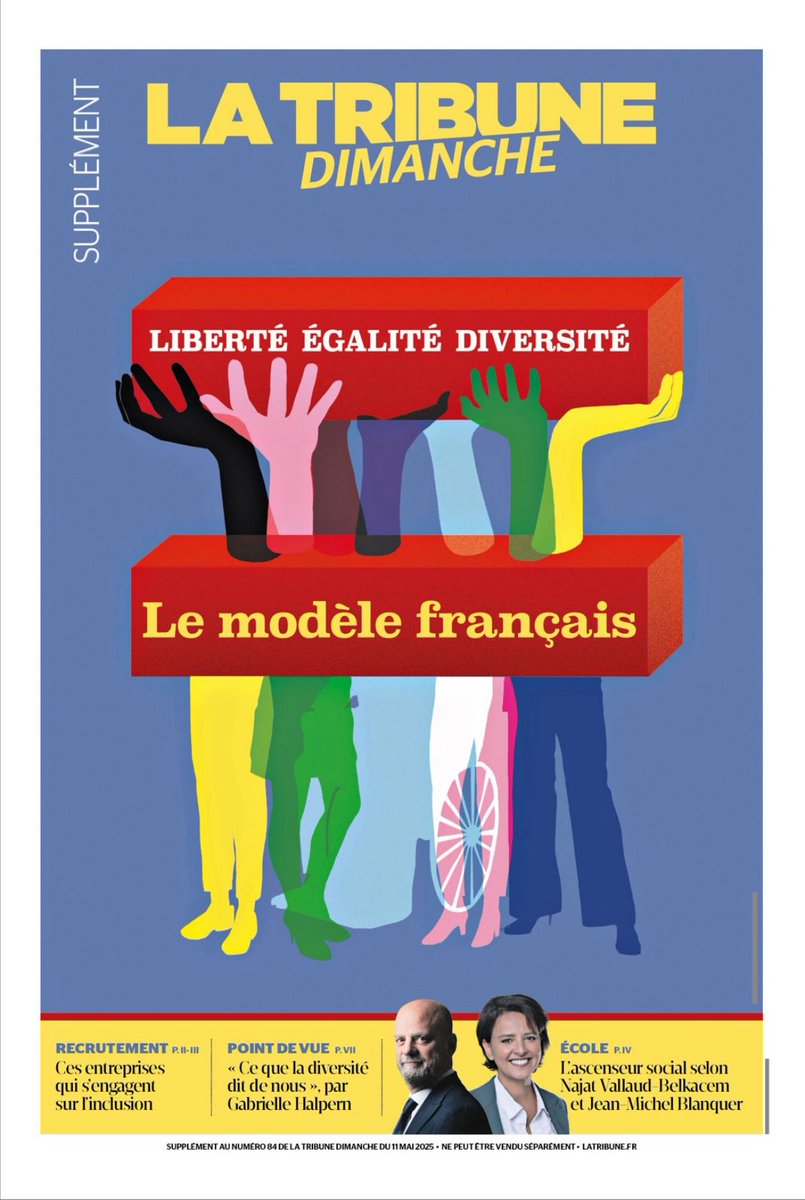 Tout chaud le supplément exceptionnel de #LaTribuneDimanche sur l’égalité des chances demain en kiosque et en numérique 🗞️📱Bravo à la rédac 👏🏼 
À demain !